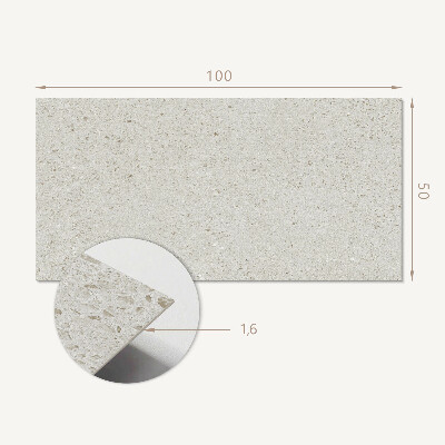 Rectangular decorative wall panel Aggregate with small inclusions