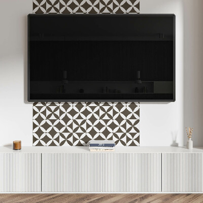 Rectangular wall panel Geometric motif in an abstract style