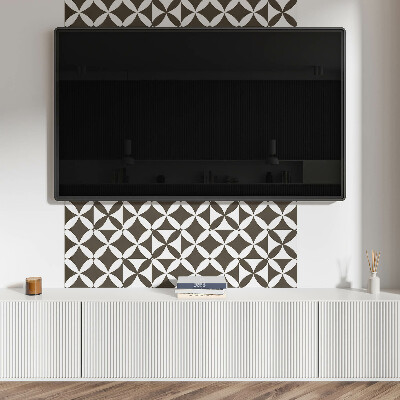 Rectangular wall panel Geometric motif in an abstract style