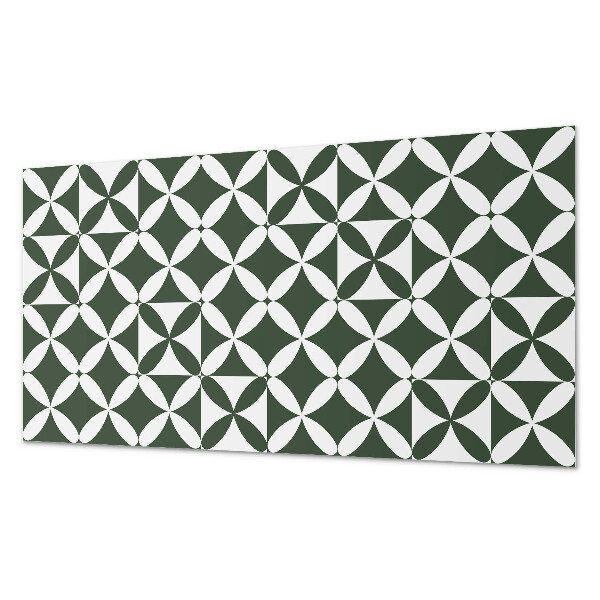 Rectangular bathroom wall panel Geometric checkerboard pattern