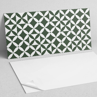 Rectangular bathroom wall panel Geometric checkerboard pattern