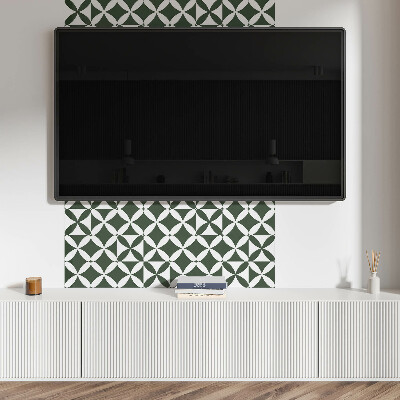 Rectangular bathroom wall panel Geometric checkerboard pattern