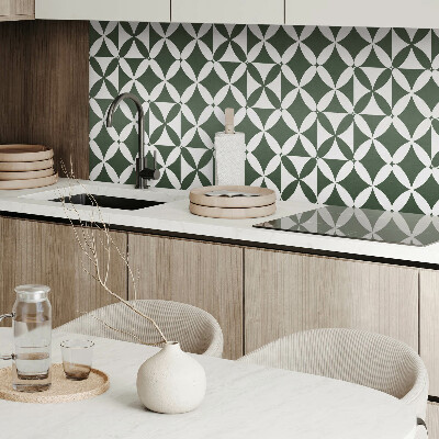 Rectangular bathroom wall panel Geometric checkerboard pattern
