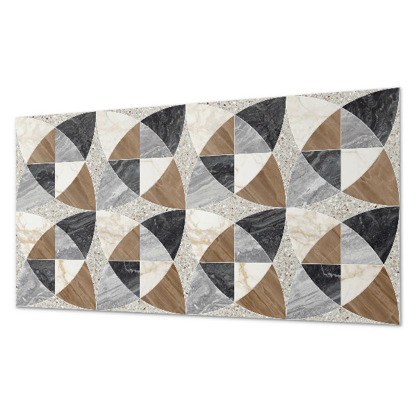 Rectangular wall panel Geometric tile pattern