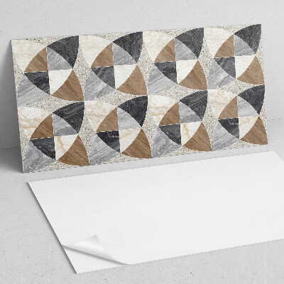 Rectangular wall panel Geometric tile pattern