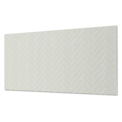 Rectangular bathroom wall panel Herringbone Motif