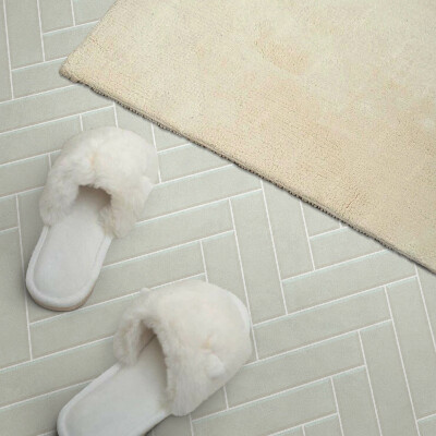 Rectangular bathroom wall panel Herringbone Motif