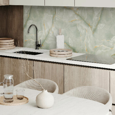 Rectangular bathroom wall panel Marble structure in a natural style