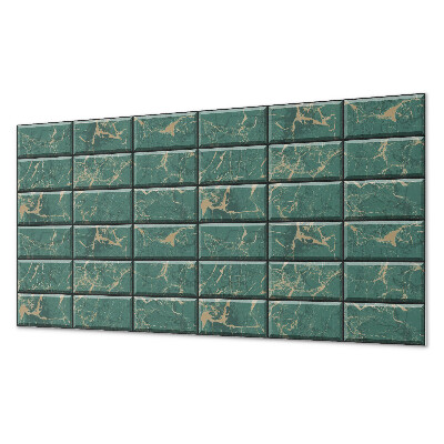 Rectangular bathroom wall panel Marble tiles in a modern style