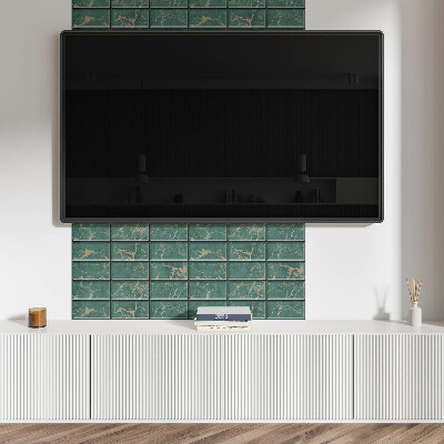 Rectangular bathroom wall panel Marble tiles in a modern style