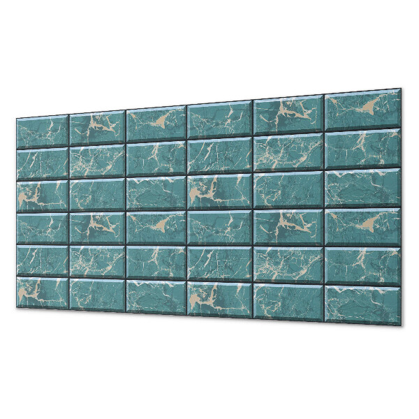 Rectangular decorative wall panel Marble tile motifs