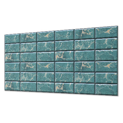 Rectangular decorative wall panel Marble tile motifs