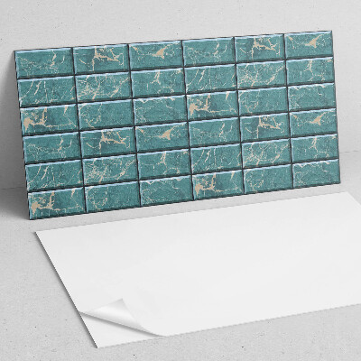 Rectangular decorative wall panel Marble tile motifs