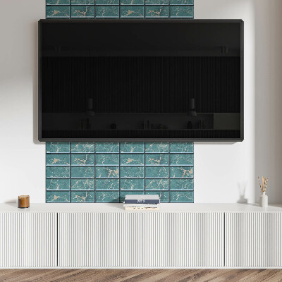Rectangular decorative wall panel Marble tile motifs