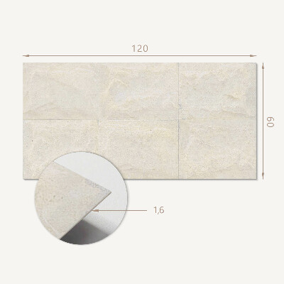 Rectangular wall panel Natural stone in style