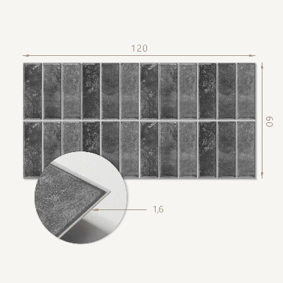 Rectangular bathroom wall panel Modern geometric pattern