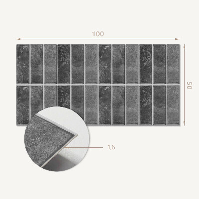 Rectangular bathroom wall panel Modern geometric pattern