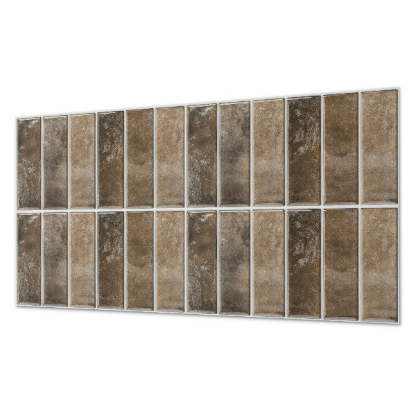 Rectangular wall panel Vertical striped tiles