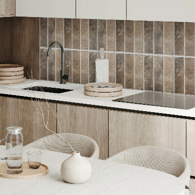 Rectangular wall panel Vertical striped tiles