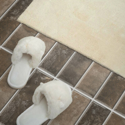 Rectangular wall panel Vertical striped tiles
