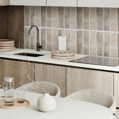 Rectangular bathroom wall panel Geometric tiles