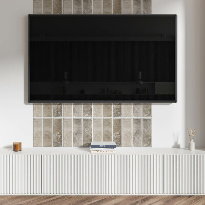 Rectangular bathroom wall panel Geometric tiles