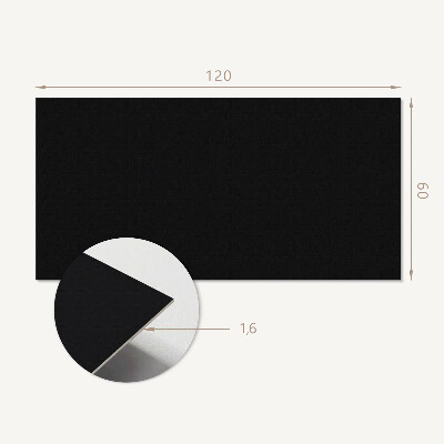 Rectangular wall panel Black shade