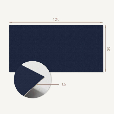 Rectangular decorative wall panel Dark navy blue
