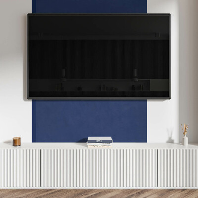 Rectangular wall panel Navy Blue Graphic Motif