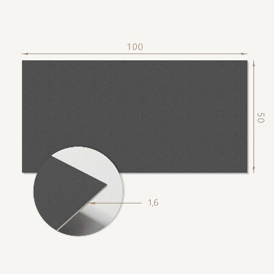 Rectangular wall panel Gray-brown