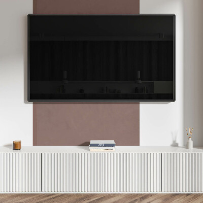 Rectangular bathroom wall panel Brown Motif