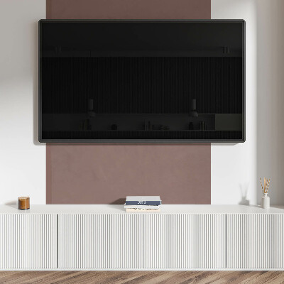 Rectangular bathroom wall panel Brown Motif