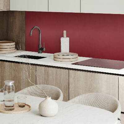 Rectangular bathroom wall panel Burgundy Accent