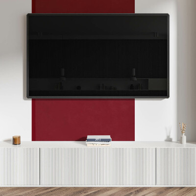 Rectangular bathroom wall panel Burgundy Accent