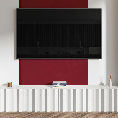 Rectangular bathroom wall panel Burgundy Accent