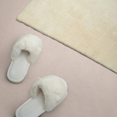 Rectangular bathroom wall panel Delicate Pale Pink Shade