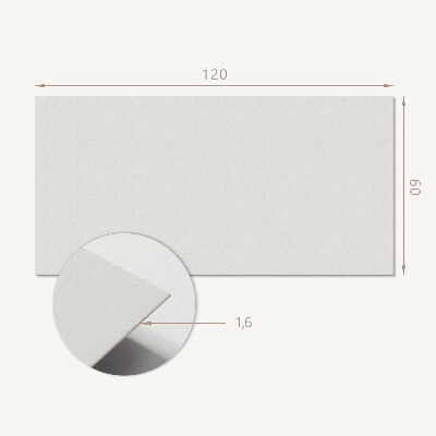 Rectangular bathroom wall panel Gray in Style