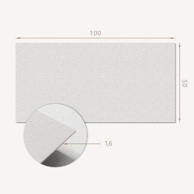 Rectangular bathroom wall panel Gray in Style