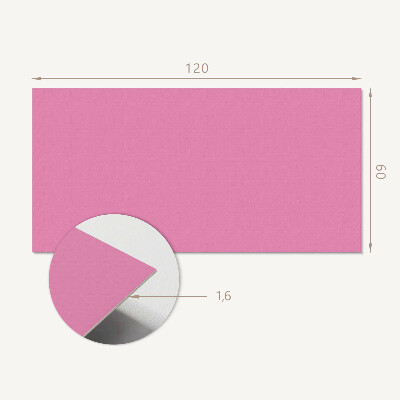 Rectangular wall panel Pastel pink accent