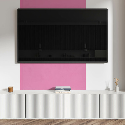Rectangular wall panel Pastel pink accent