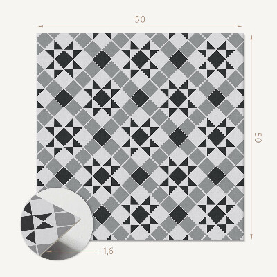Wall paneling Geometric shapes with stars
