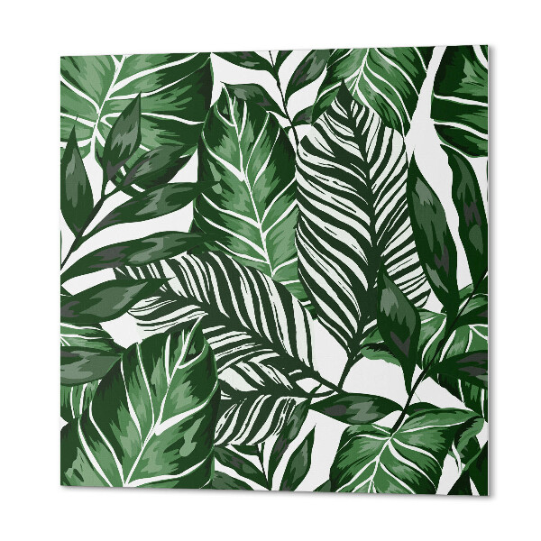 Wall panel square Tropical Leaf Pattern