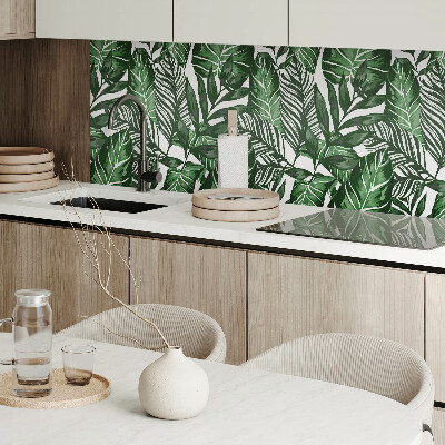 Wall panel square Tropical Leaf Pattern