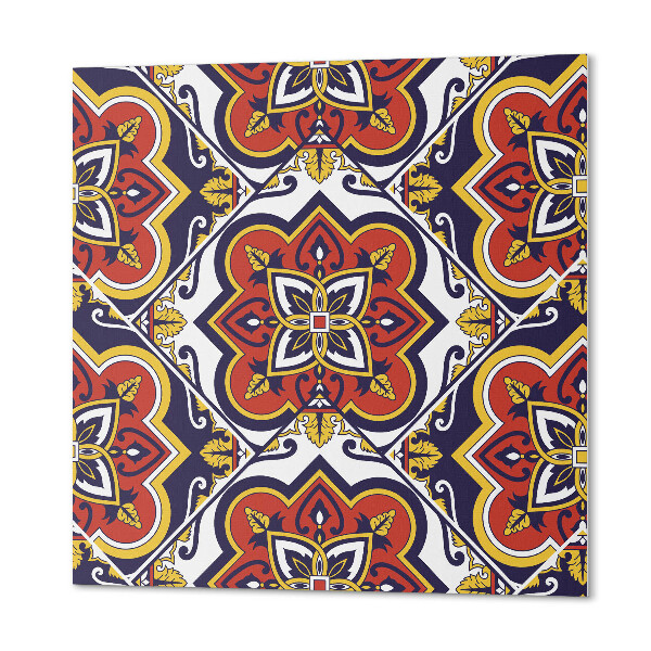 Wall panel square Decorative flowers with intricate patterns