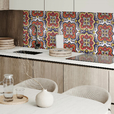 Wall panel square Decorative flowers with intricate patterns