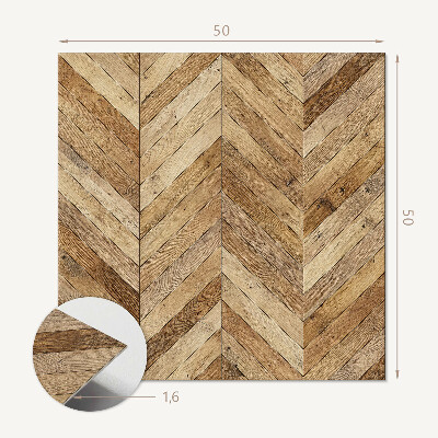Pvc wall panel square Wooden herringbone pattern