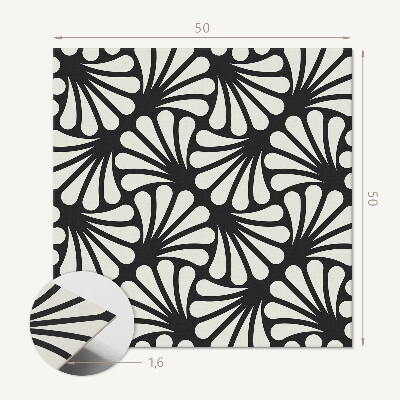 Pvc wall panel square Leaf pattern in a stylish version