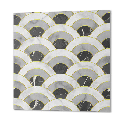 Pvc wall panel square Stylish wavy arches in a modern version