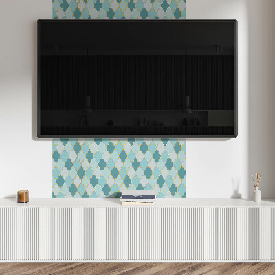 Wall panel square Dynamic shapes in a wavy form
