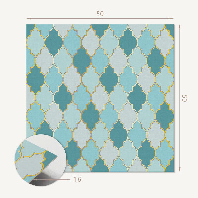 Wall panel square Dynamic shapes in a wavy form
